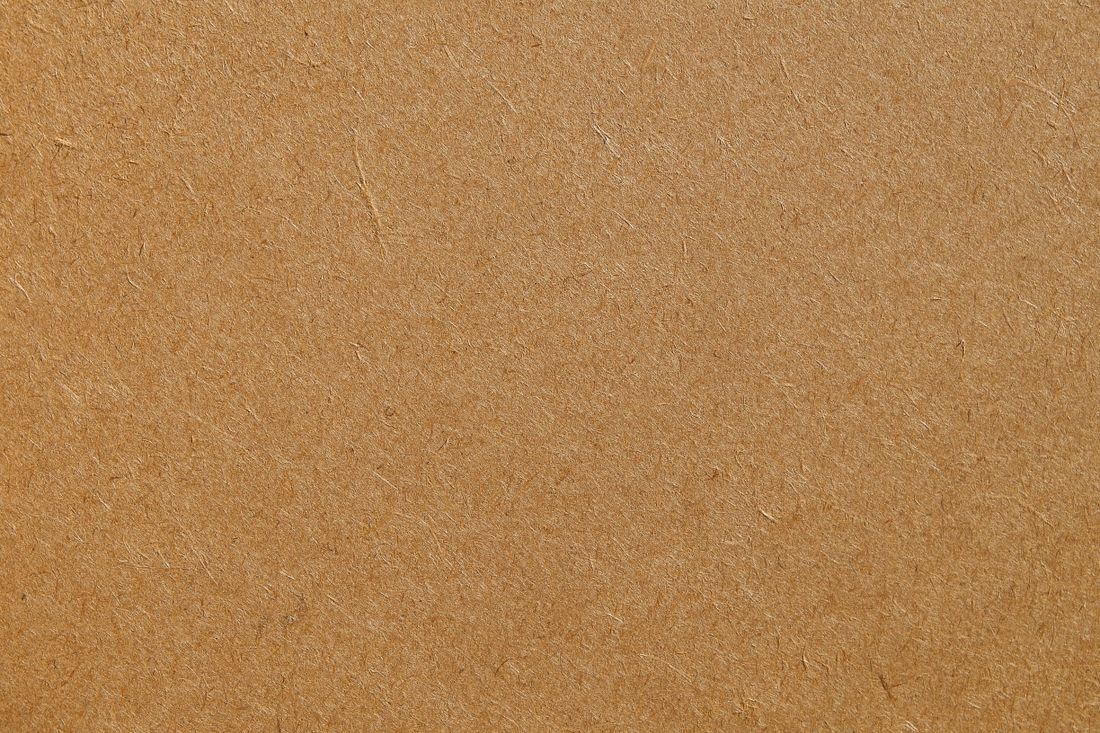 A flat expanse of plain brown kraft paper showing its fibrous texture, with no printing on it.